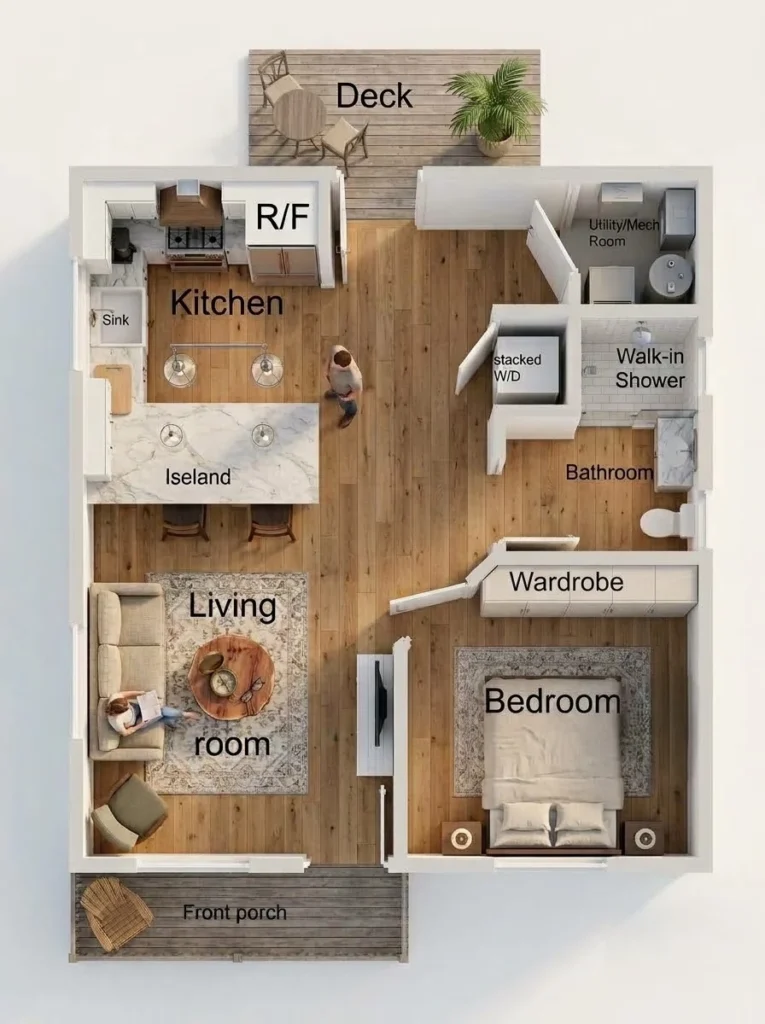 500-sqft-1bedroom-3D-plan